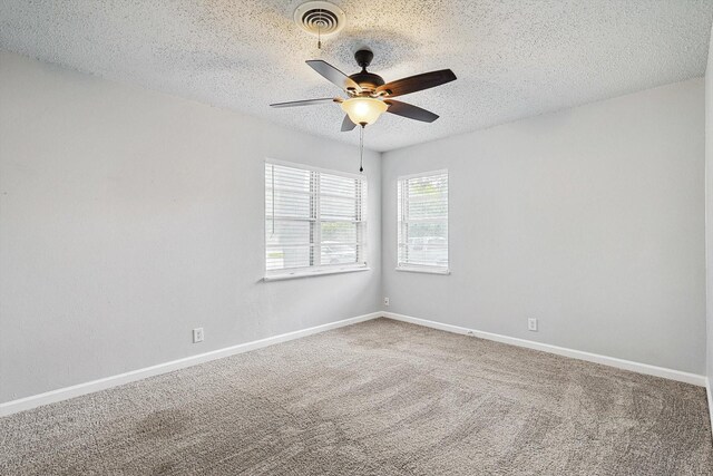 2120 Nottingham Blvd, Fort Worth, TX 76112 - carpeted spare room featuring ceiling fan and a textured ceiling