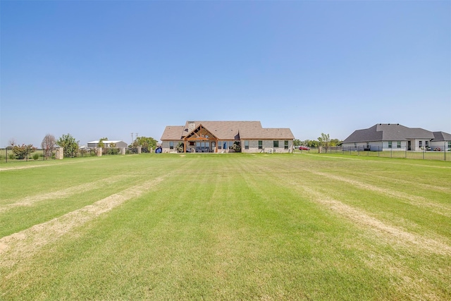 exterior space featuring a lawn