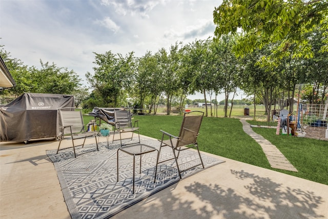 view of patio / terrace featuring area for grilling