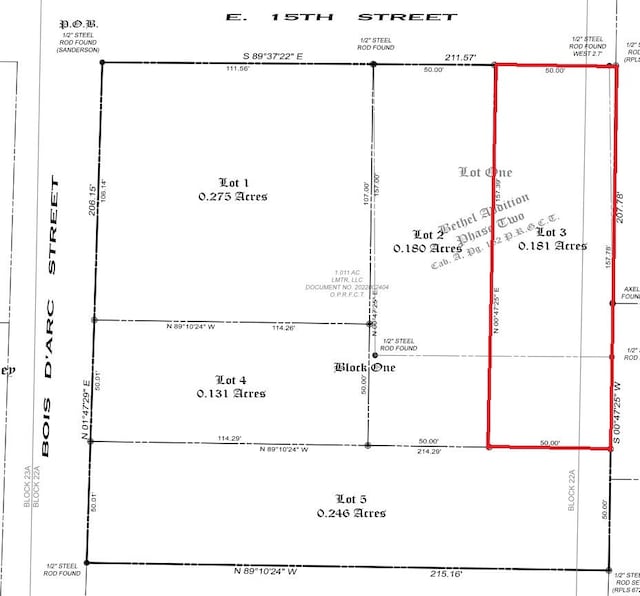 611 E 15th St, Bonham TX, 75418 land for sale