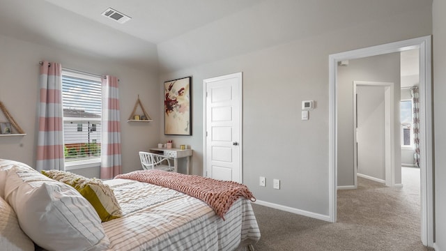 bedroom featuring carpet flooring