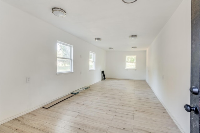 empty room featuring light hardwood / wood-style flooring