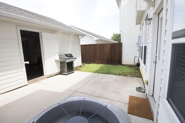 view of patio with grilling area