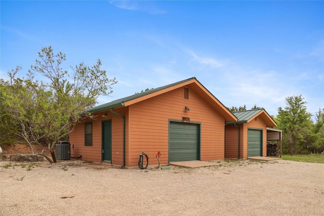 view of front of house with central AC