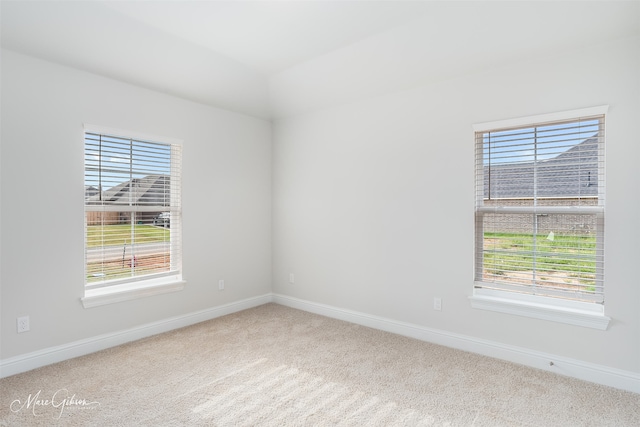 view of carpeted empty room