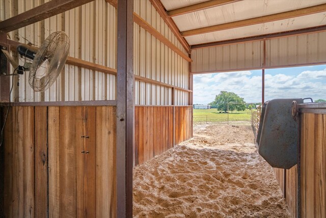 view of stable