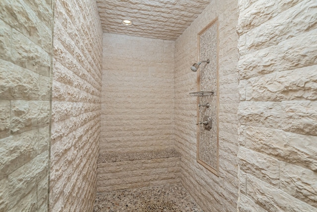 details featuring a tile shower