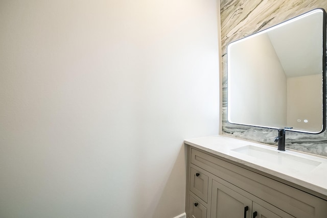 bathroom featuring vanity