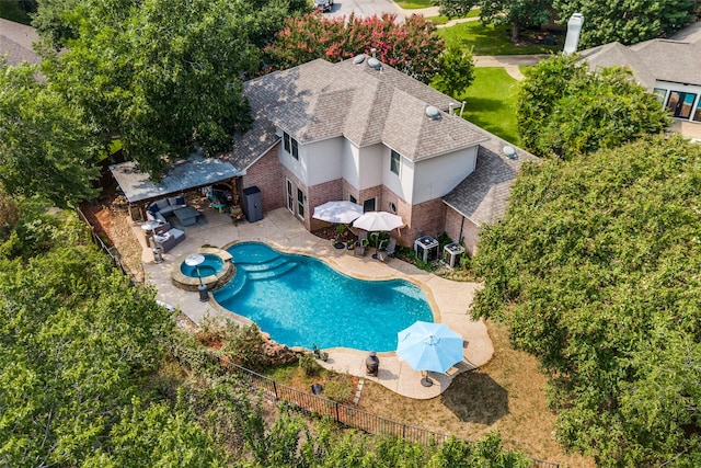 view of pool with a patio