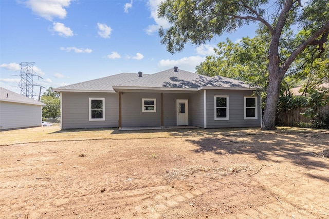 view of back of property