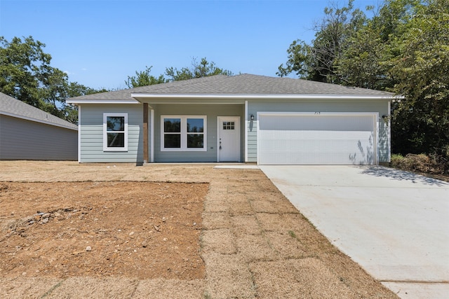 ranch-style house with a garage