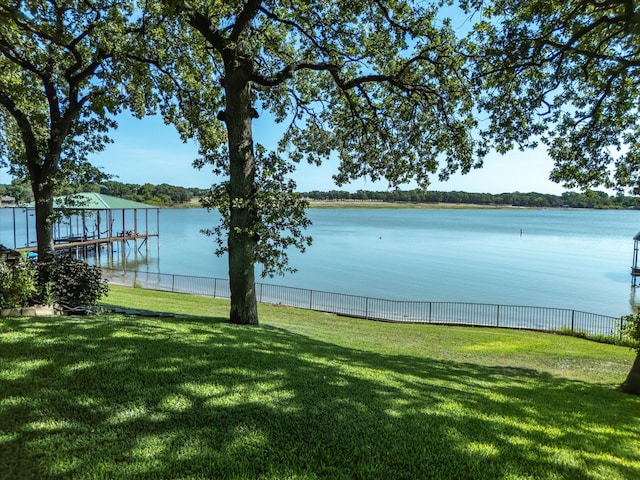 view of water feature