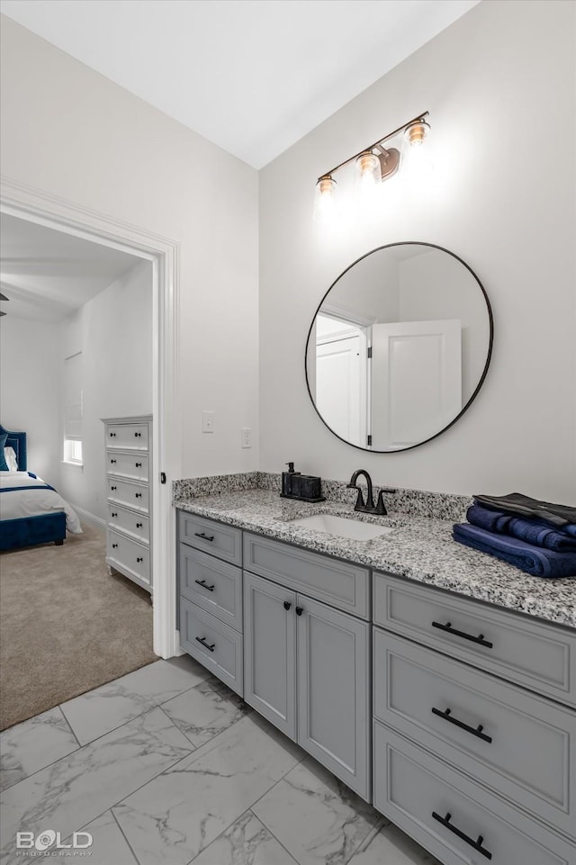 bathroom with vanity