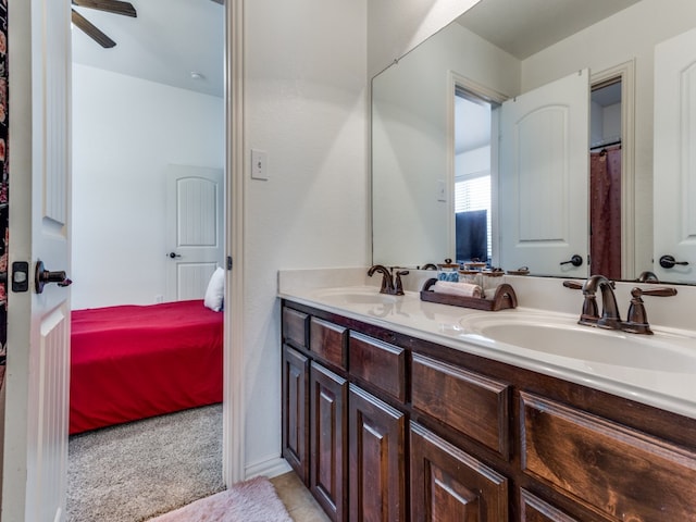 bathroom with vanity