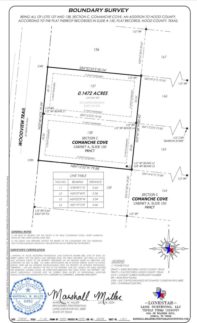 2225 Woodview Trl, Granbury TX, 76048 land for sale