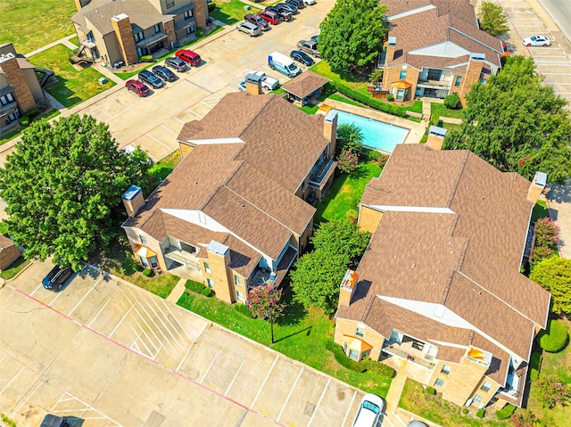 birds eye view of property featuring a residential view