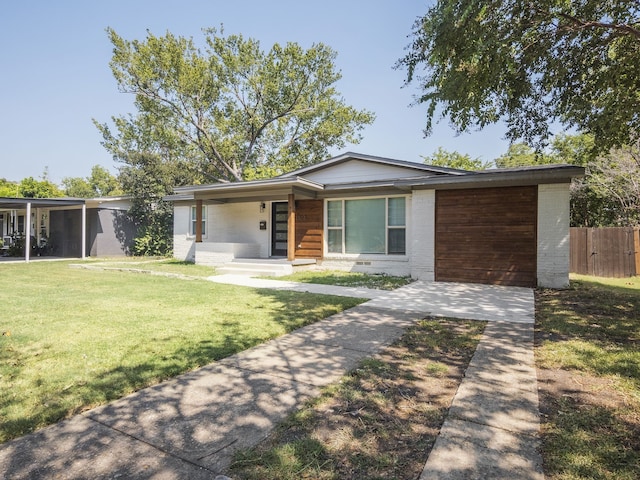 view of front of home featuring a front lawn and a porch