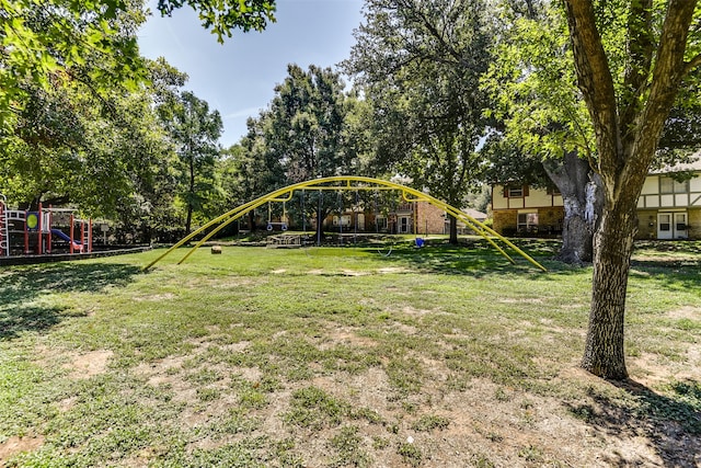 view of yard with playground community