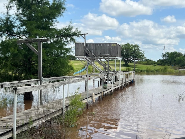 1001 Miller Shores Rd Unit 1, Henrietta, TX 76365 - dock area with a water view