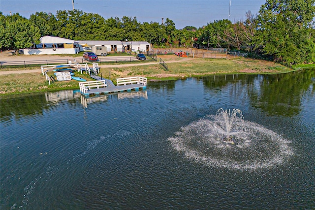 view of water feature