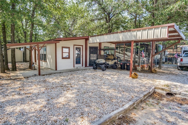 view of rear view of property