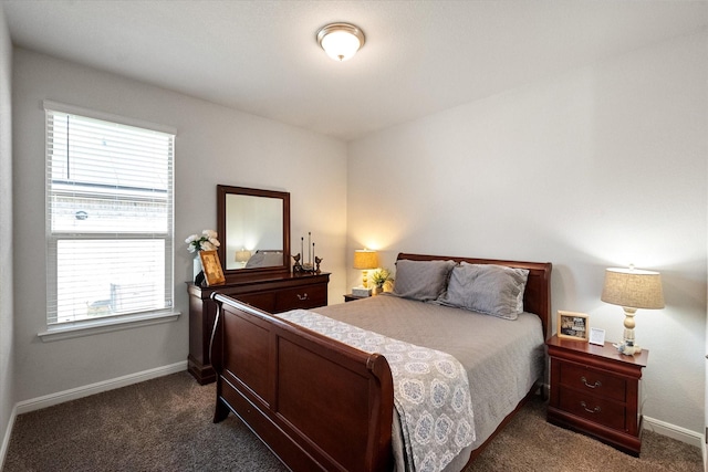 carpeted bedroom with multiple windows