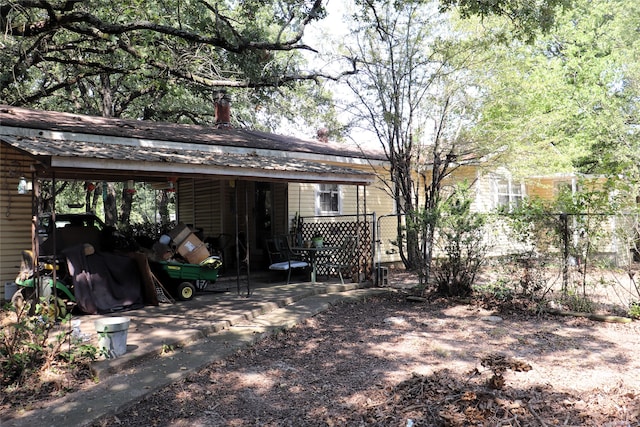 view of rear view of property