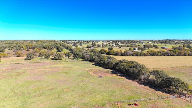 bird's eye view with a rural view