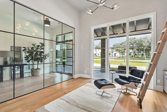 property entrance with french doors