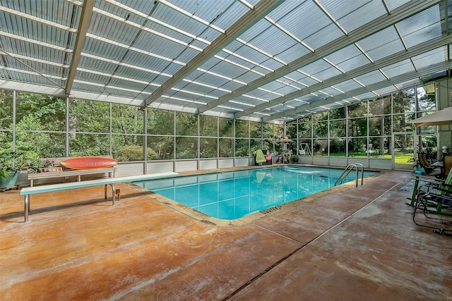 view of pool with a patio