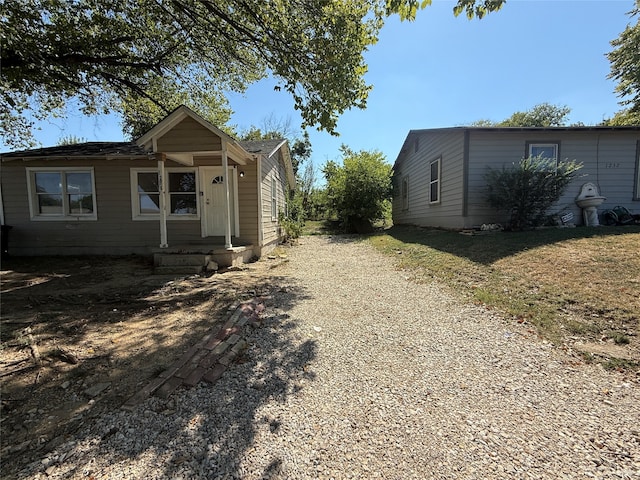 view of front of home