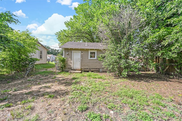 view of back of property