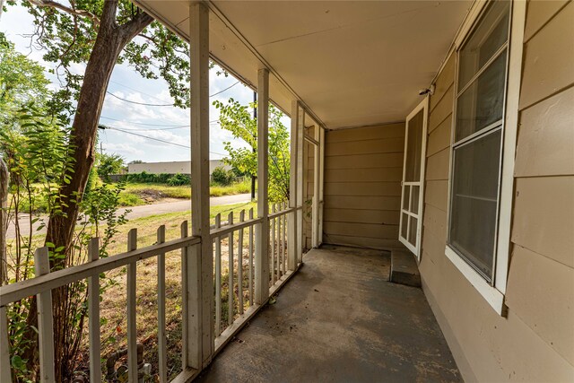 view of balcony