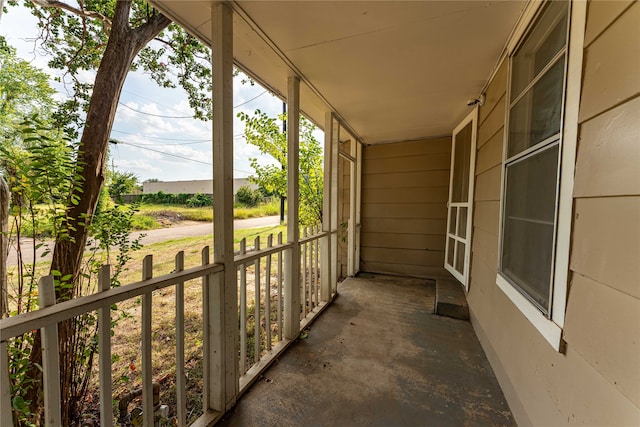 view of balcony