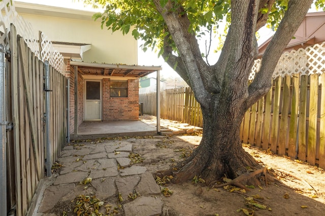 view of patio / terrace with a fenced backyard