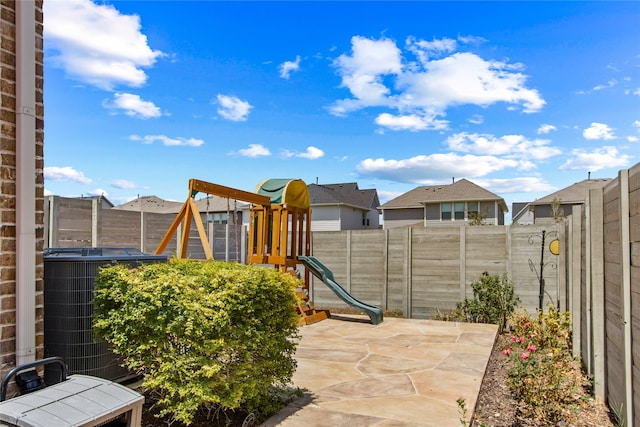 view of patio / terrace with a playground