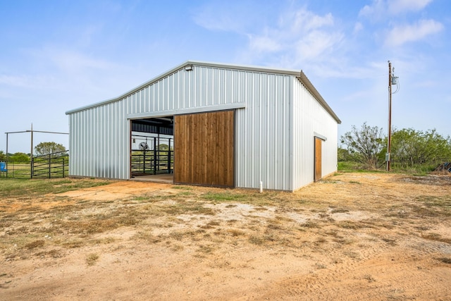 view of outdoor structure