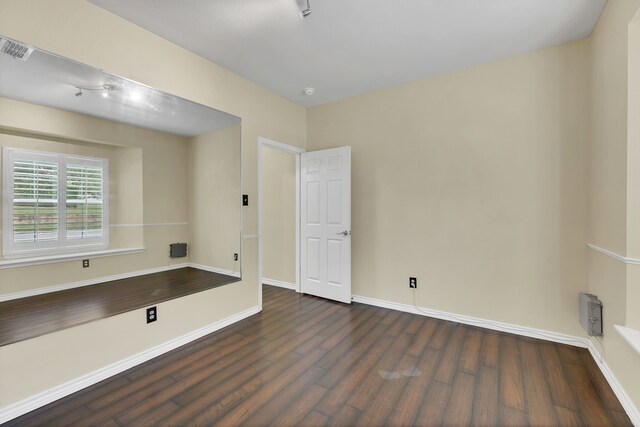 interior space featuring dark hardwood / wood-style flooring