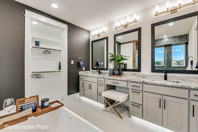 bathroom featuring vanity