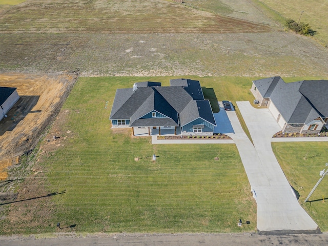 drone / aerial view featuring a rural view