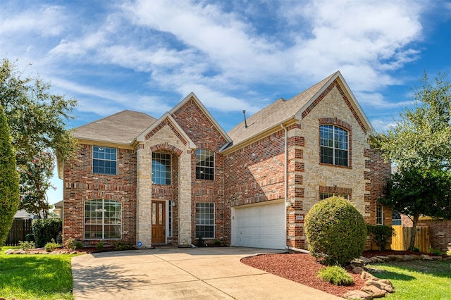 view of front of house featuring a garage