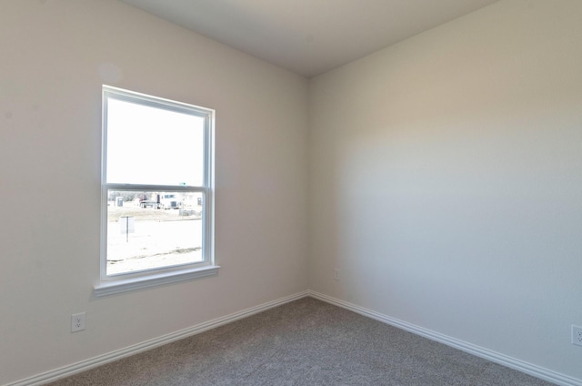 view of carpeted empty room