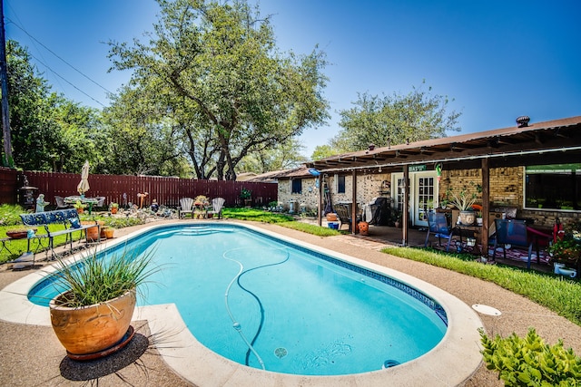 view of pool with a patio