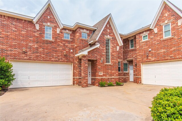 entrance to property featuring a garage