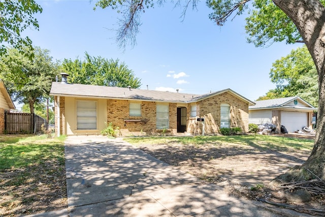 ranch-style house with a garage