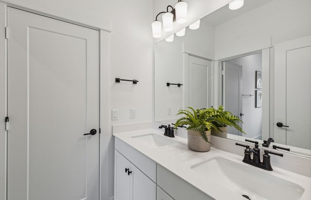 bathroom with vanity