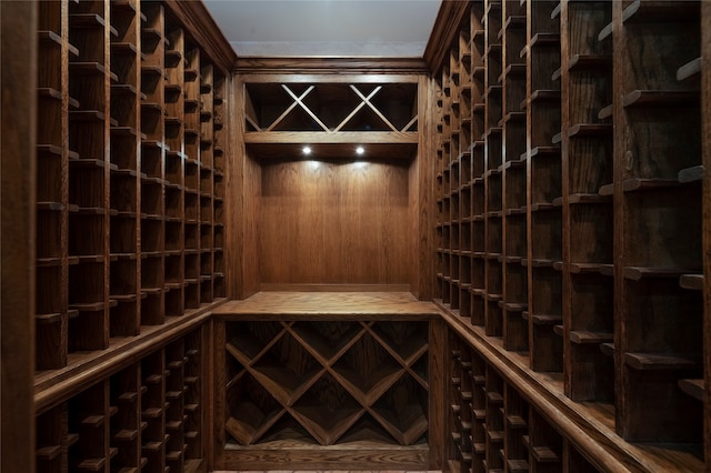 view of wine room