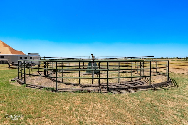 exterior space featuring a rural view