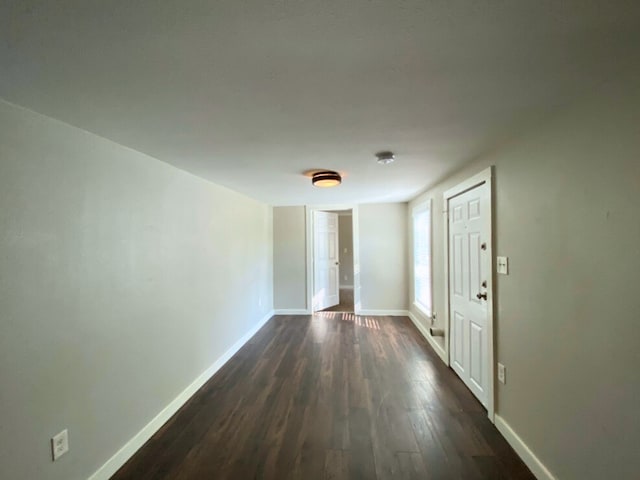 interior space featuring dark hardwood / wood-style floors