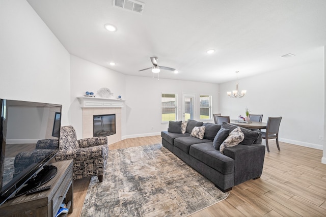 office area featuring light hardwood / wood-style floors and ceiling fan